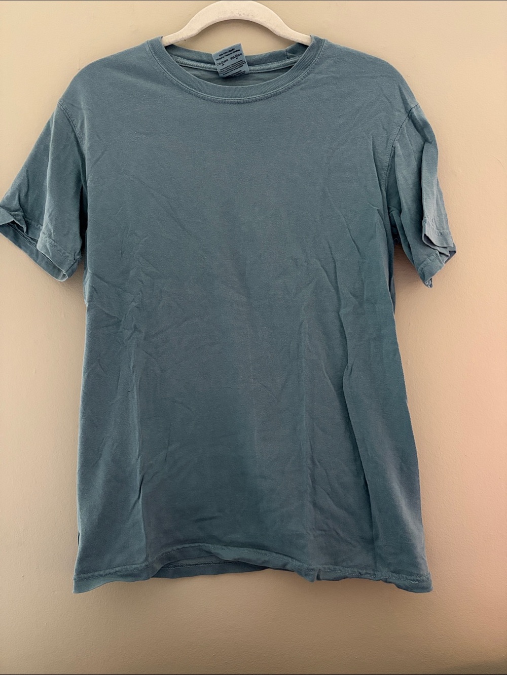 Comfort Colors Unisex Ice Blue Crew Neck T-Shirt Small